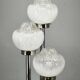 1970s Italian Murano Glass, Chrome and Marble Three-Light Floor Lamp