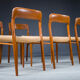 Chaises modèle 75 par Niels O. Møller pour JL Mollers Møbelfabrik, 1950