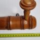 Wall coat rack "Bistrot" 1900 in wood turned in imitation of bamboo 3 hooks