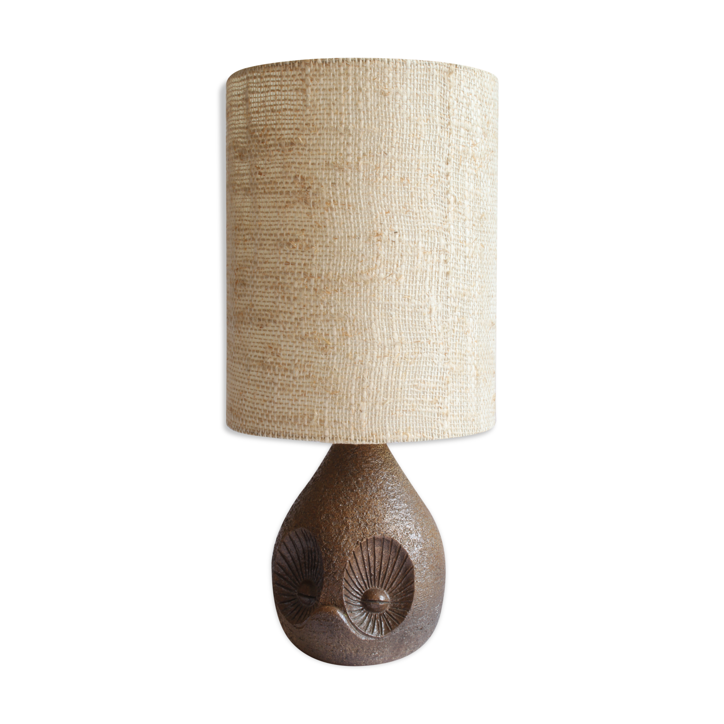 Lampe en céramique hibou de Marius Musarra pour Atelier Maby Jo’s, Vallauris France.
