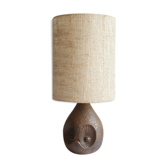 Ceramic Owl Table Lamp by Marius Musarra for Atelier Maby Jo's, Vallauris France.