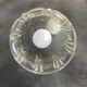 Suspension lustre vintage en verre moulé forme tulipe