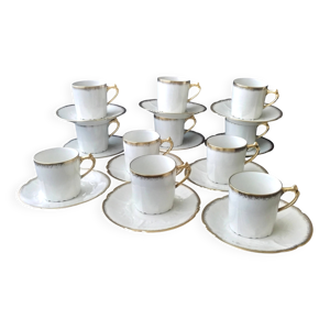 11 Tasses à café forme - limoges