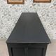 Buffet parisien en bois noir patiné
