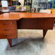 Boomerang desk double-sided by goran strand circa 1960 sweden