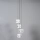 Scandinavian pendant lamp by Shogo Suzuki for Stockmann Orno, 1960s – set of 4 cube lamps