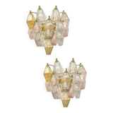 Murano Glass Polygon Sconces Set of 2