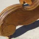 Square table in solid walnut