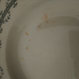 2 hollow plates in opaque porcelain of Gien Iron earth model Austerlitz diam 23,5 cm