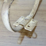 Series of 3 gilded metal hooks 40s 50s