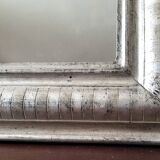 Louis Philippe silver mirror - Old wall mirror