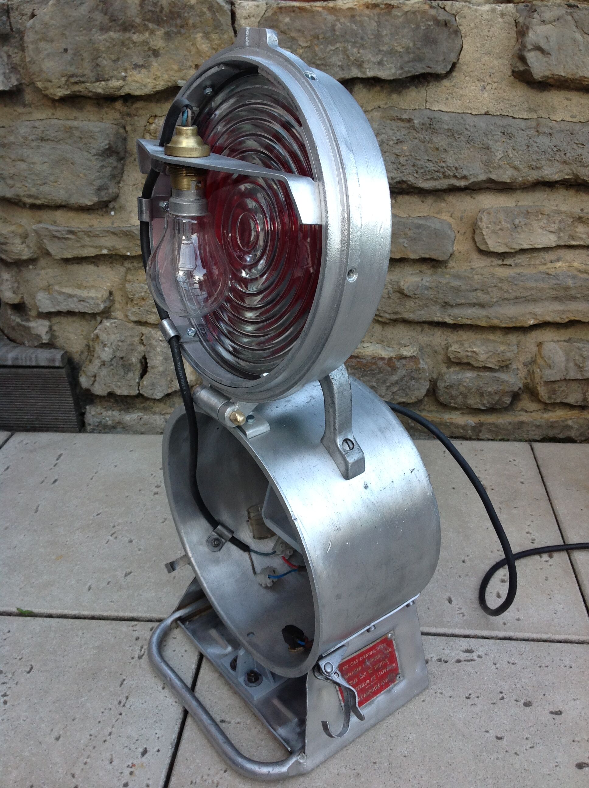 Former SNCF lantern - vintage 70s
