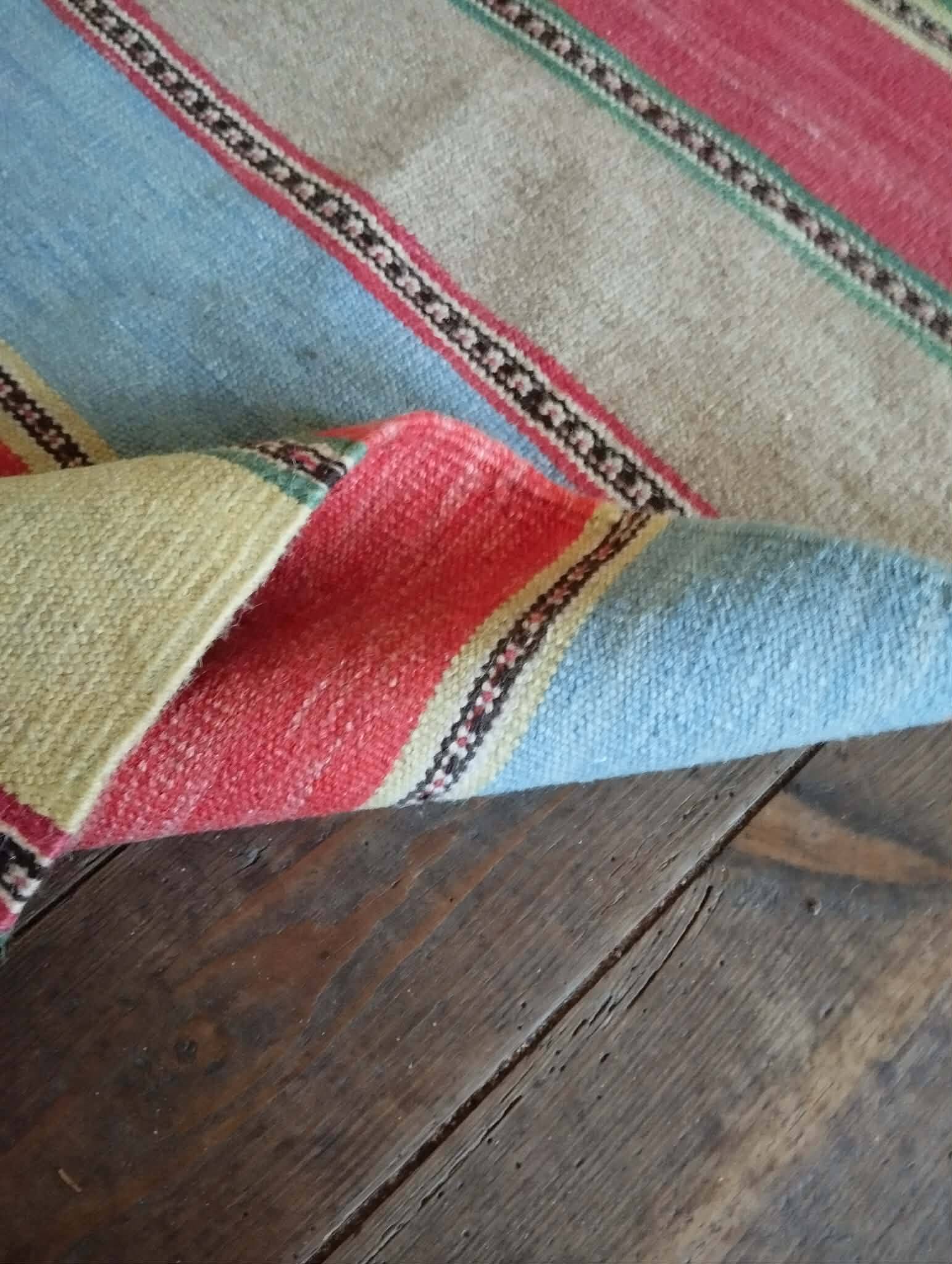 Handmade Qashqaï hallway rug 186x57cm