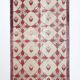 4x8 Star Pattern Burgundy Turkish Vintage Rug, 140x237Cm