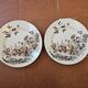 2 small ironstone plates