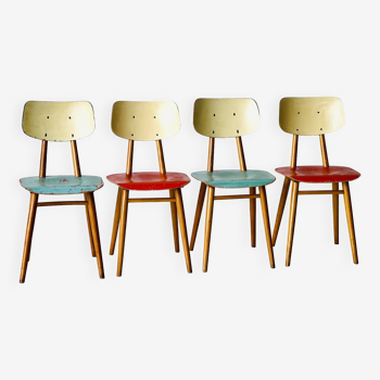 4 chaises Ton, 1960