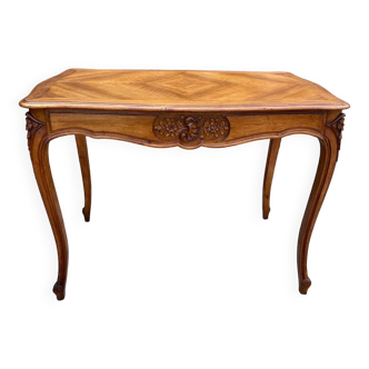 Louis XVI style walnut writing table