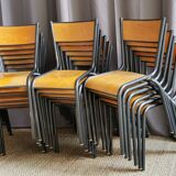 Lot of 18 vintage chairs "mullca"