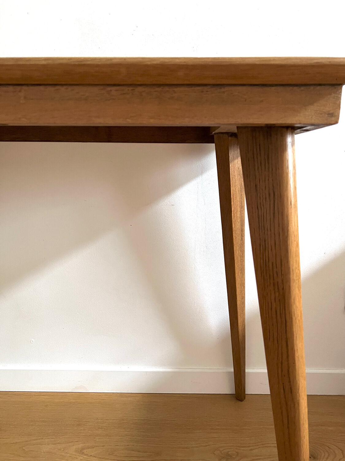 Side table with compass legs