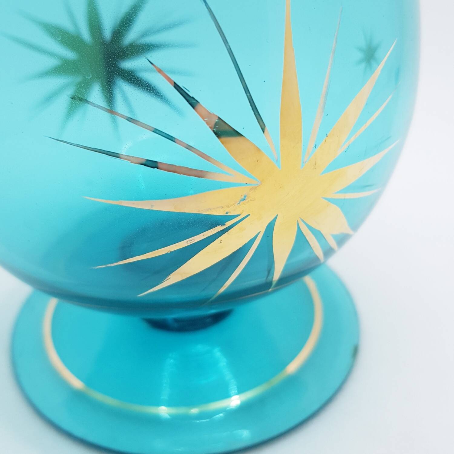 Grande carafe étoilée du milieu du siècle