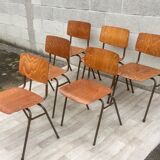 Set of 6 vintage Dutch Marko chairs