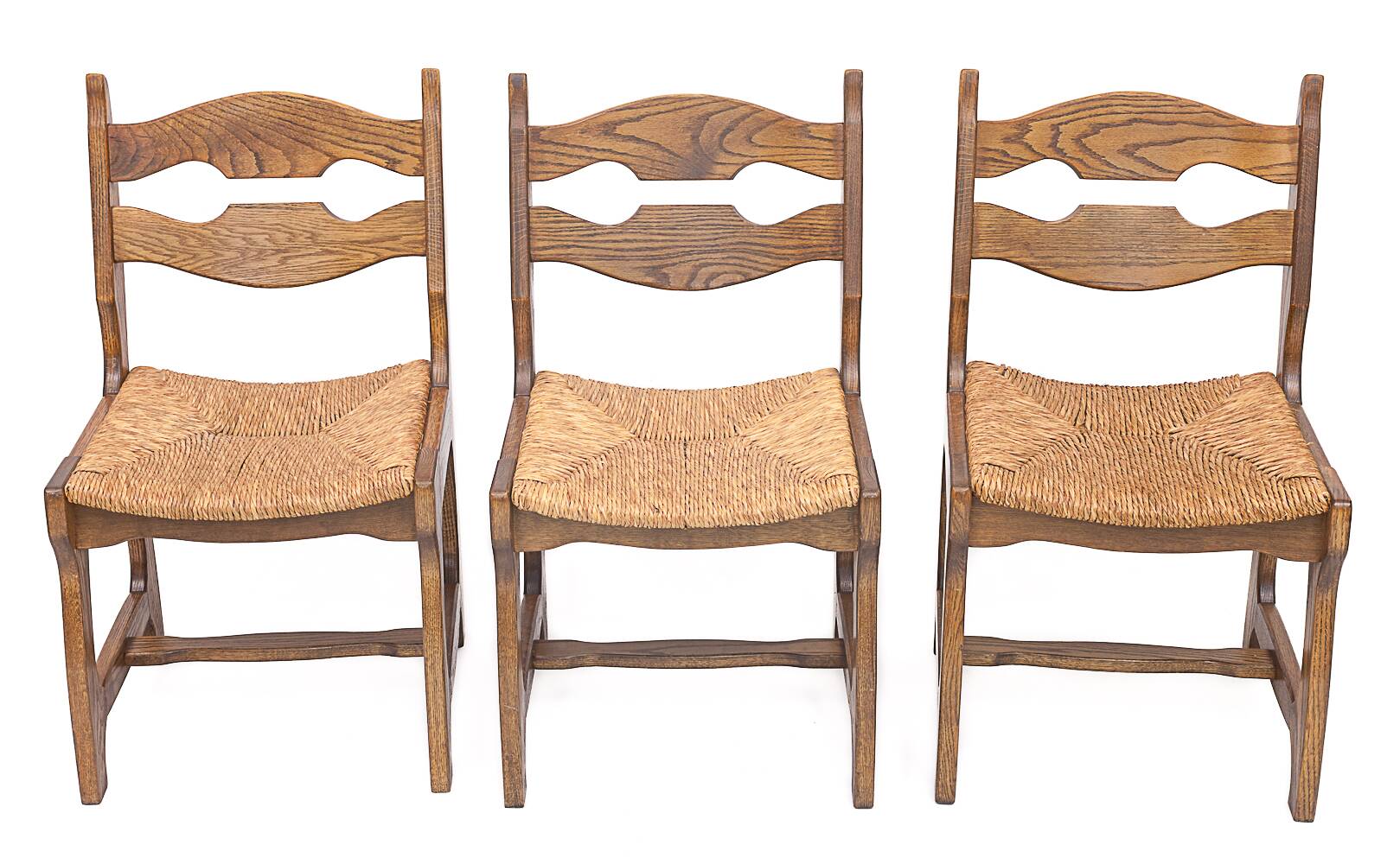 Set of 6 Guillerme and Chambron chairs