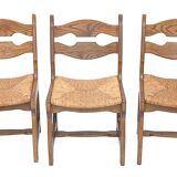 Set of 6 Guillerme and Chambron chairs