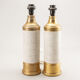Pair of Bergboms Bitossi table lamps feet, XXth century