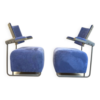 lot de 2 fauteuils lounge Oscar par Harri Korhonen, Inno Interior Oy