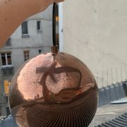 Luminaire globe laiton cuivré