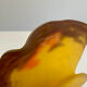 Glass footed coupe Nuagé signed by Muller Frères Lunéville.