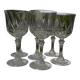 Set of 6 Arques crystal water glasses. Auteuil model.