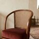 English Bergère Armchair with Caned Backrest, 1900s