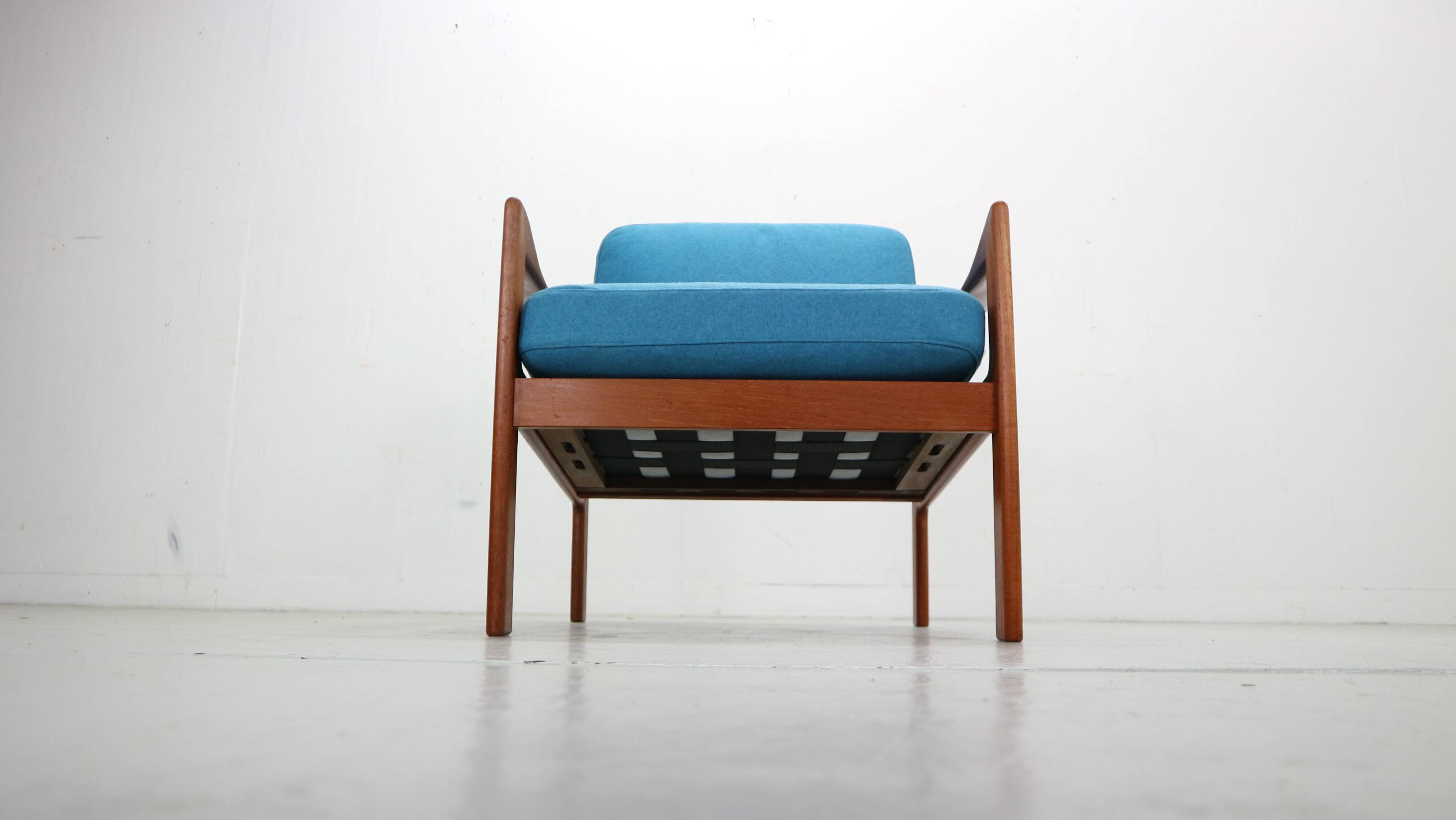 illum wikkelsø teak lounge armchair for niels eilersen, 1960 denmark