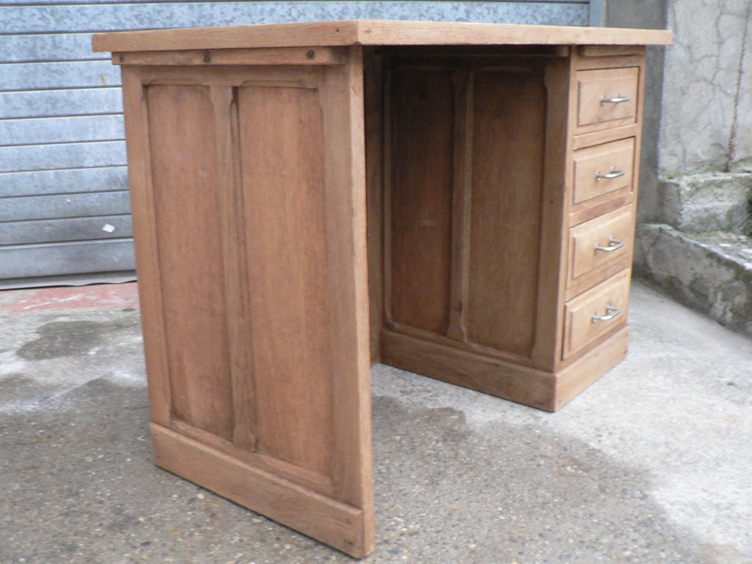 Pickled oak desk