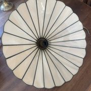 Suspension style Tiffany vintage, opal glass lampshade Ø45cm