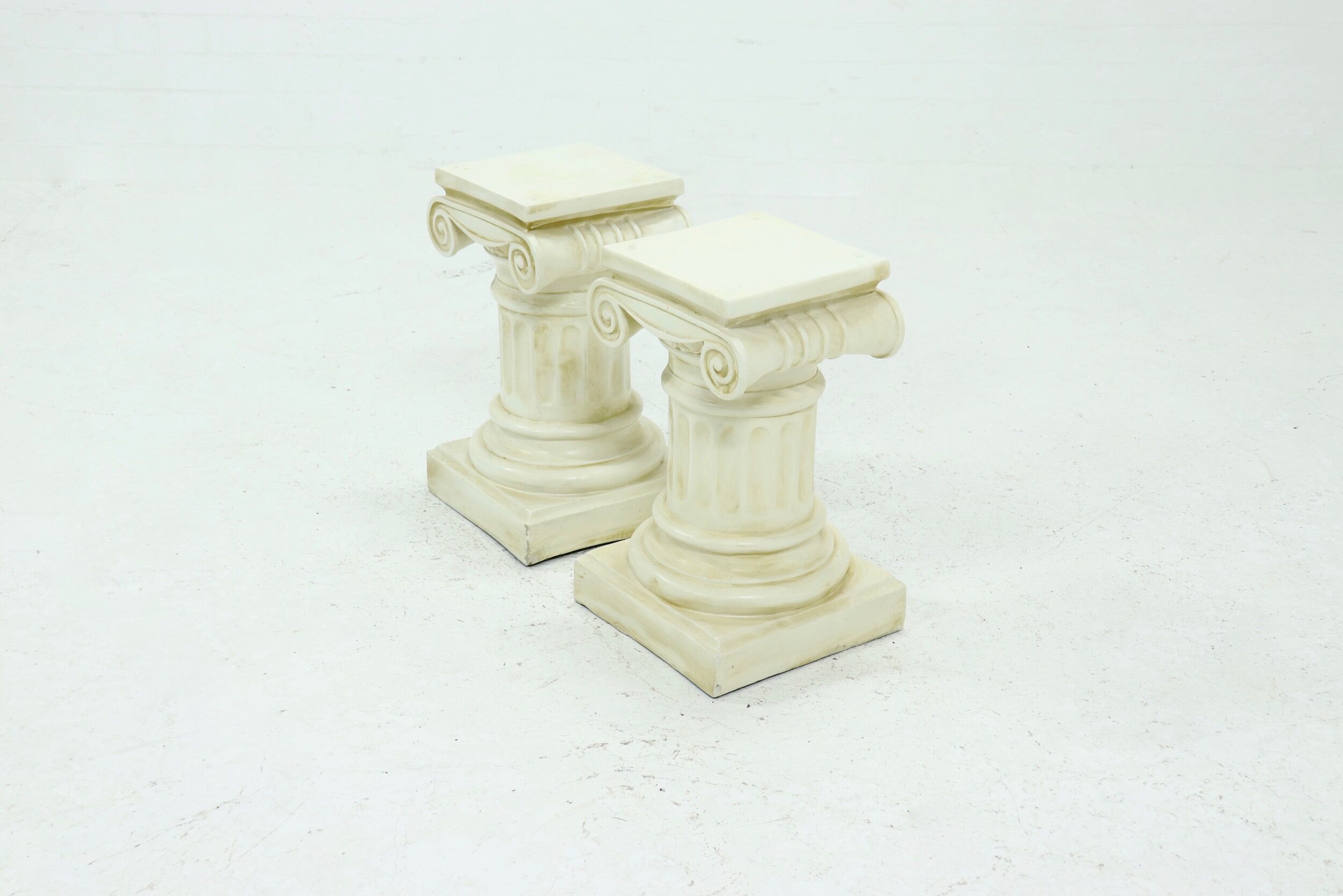 Neo classical plaster pedestal plant table 1980s