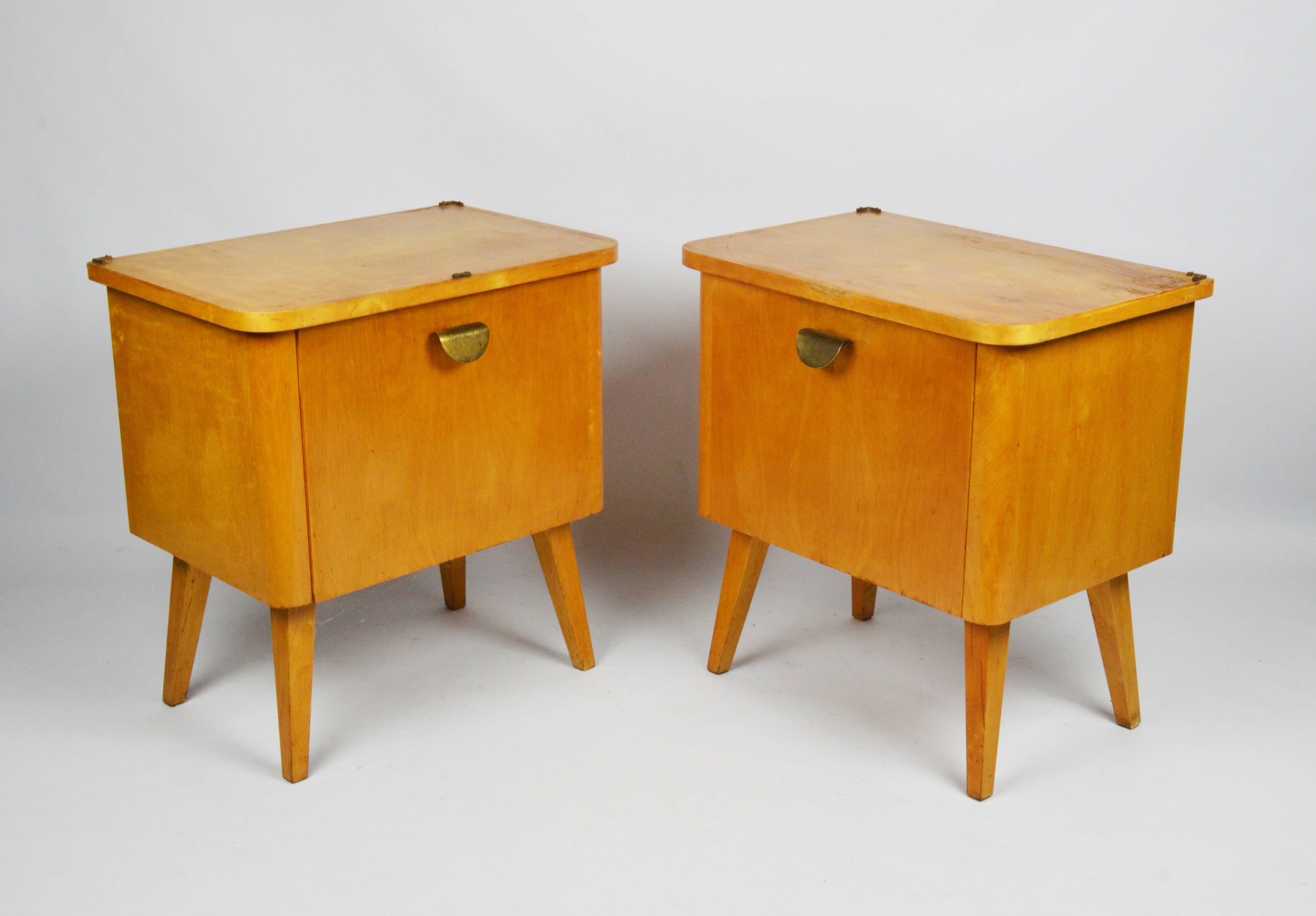 Pair of bedside tables, 1970s