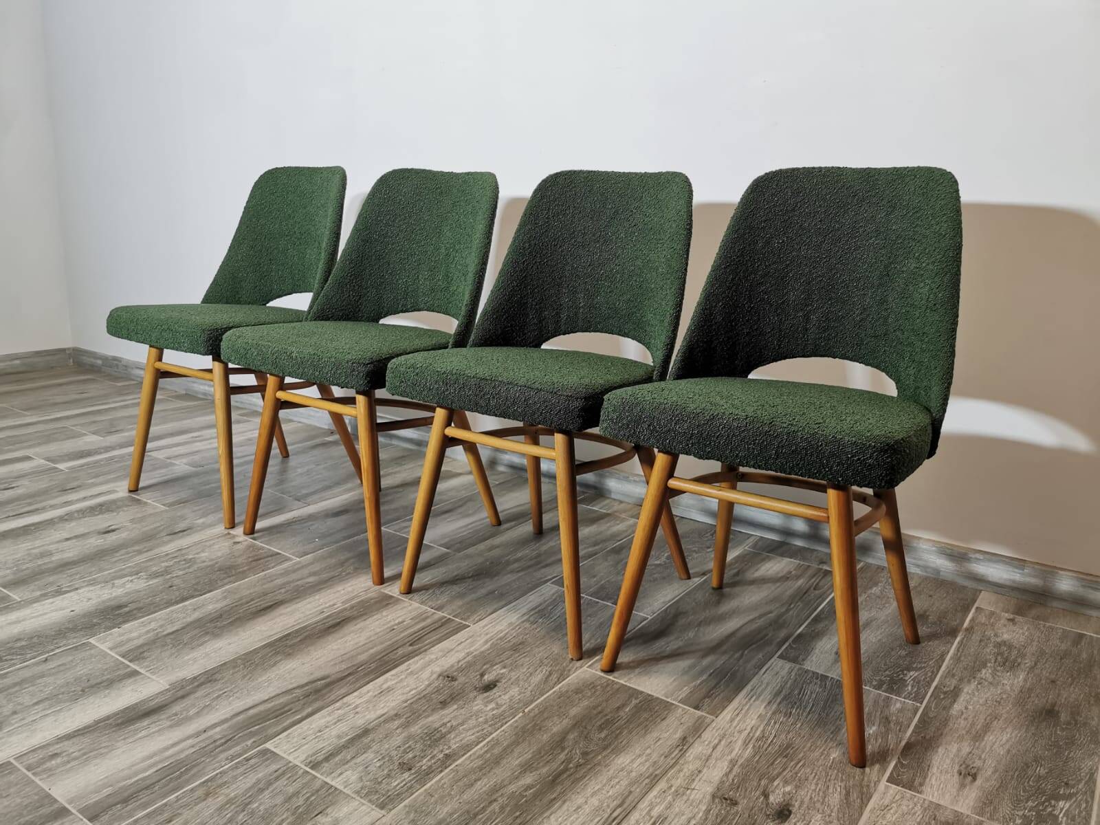 Dining Chairs by Radomir Hoffman for Ton, 1950s, Set of 4