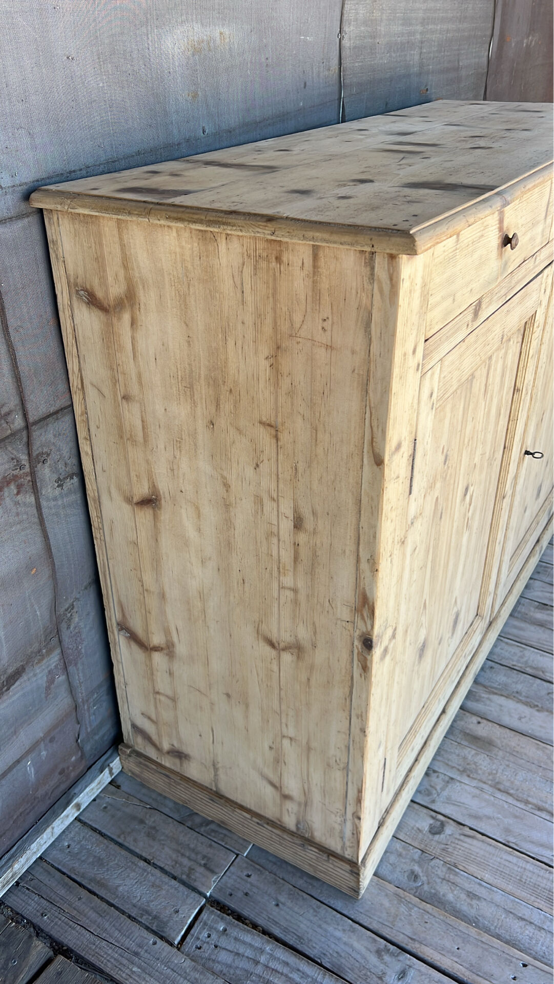 Ancien buffet de campagne bois brut