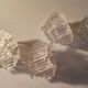 4 vintage plexiglass ice style candle holders 1980