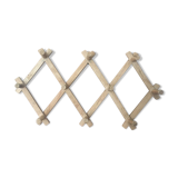 Ten hook coat rack scalable in wood