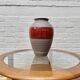 Vintage West German Vase Red Abstract Ceramic 1202/35