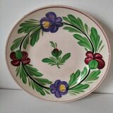 Old opaque plate from Sarreguemines