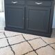 Buffet noir en bois massif