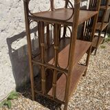 Vintage rattan shelf
