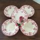 Set of five iron earth soup plates