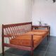 Scandinavian vintage 3-seater sofa in solid wood