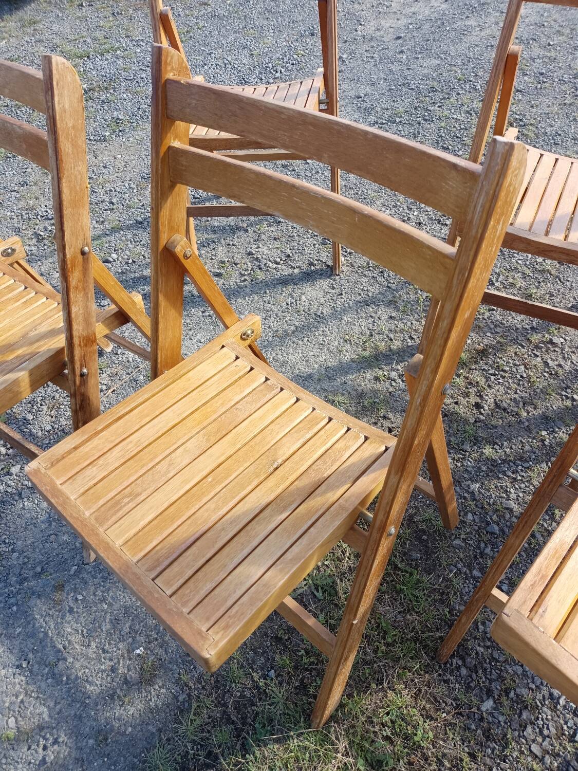 Série de 6 chaises pliantes