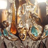 Crystal ceiling lamp. Spain, 1960s.